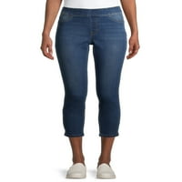 Öncü Kadın Pull-On Bölünmüş Etek Kırpılmış 26 Inseam Jeans