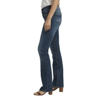 Gümüş Jeans A.Ş. Kadın Suki Orta Rise Slim Bootcut Kot Pantolon, Bel Ölçüleri 24-34