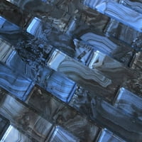 Fayans - Gösterim Serisi 1 4 Okyanus Grisi Cam Mozaik Karo - fit kare karton