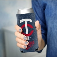 Minnesota Twins Heather Renkli 12oz İnce Kutu Soğutucu, Katlanabilir