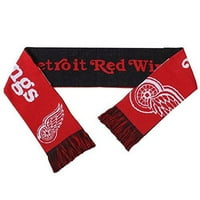 Sonsuza dek Koleksiyonlar Tersinir Bölünmüş Logo Eşarp, Detroit Red Wings