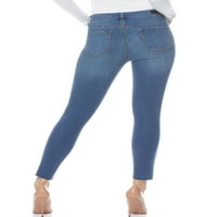 Sofia Vergara tarafından Sofia Jeans kadın Sıska Orta Rise Streç Ayak Bileği Kot