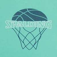 Spalding Erkek Çocuk Kısa Kollu Üst ve Şort Takımı, 2'li, Beden 4'lü- Husky