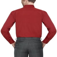 Erkek Düzenli Klasik Fit Yayılmış Yaka Uzun Kollu Elbise Gömlek