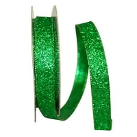 Kağıt Glitter Noel Zümrüt Naylon Şerit, 25yd 0.62in, 1 Paket