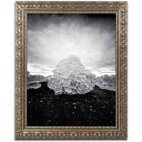 Philippe Sainte-Laudy'den Marka Güzel Sanatlar 'Ice Diamond' Tuval Sanatı, Altın Süslü Çerçeve
