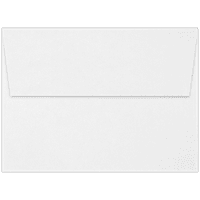 Lüks Kağıt Davetiye Zarfları, 12, Strathmore Premium Dokuma 80 lb. Nihai Beyaz, Paket