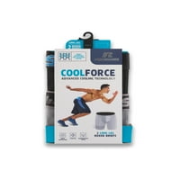 Erkek CoolForce Çeşitli Renk Uzun Bacak Boxer Külot, Paket