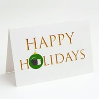 Galce Siyah Boyunlu Keçi Mutlu Tatiller Noel Tebrik Kartları ve Zarfları