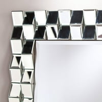 Trisha Geometrik Göz Alıcı Ayna, Gümüş