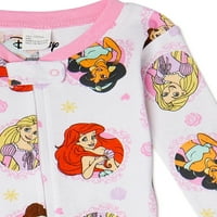 Disney Prenses Bebek ve Yürümeye Başlayan Kız Tek Parça Pijama, Boyutları 12M-5T