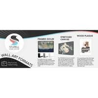 Stupell Industries Siyah Soyutlama üzerine Sıkıntılı Akışkan Beyaz Çizgiler Endüstriyel Boyama Beyaz Çerçeveli Sanat