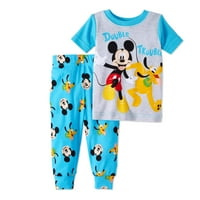 Mickey Mouse & pluto yenidoğan erkek bebek pamuk sıkı fit pijama, set