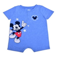 Mickey Mouse Bebek Erkek ve Yürümeye Başlayan Çocuk Tulumları, Paket, Bedenler 0-3M-24M