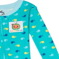 Cocomelon Bebek ve Yürümeye Başlayan Çocuk Rahat Fit Pamuk Ayaksız Pijama