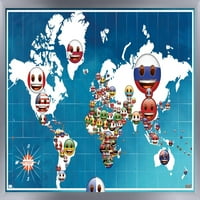 Emoji - Ülkeler Duvar Posteri, 22.375 34