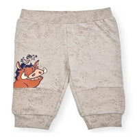 Disney Aslan Kral Erkek Bebek Hoodie, kısa kollu tişört ve Jogger Kıyafet Seti, Boyutları Ay-Ay