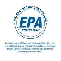 Walker Egzoz Ultra EPA Doğrudan Fit Katalitik Konvertör Seçime uyar: 1995-MERCURY GRAND MARQUİS, 1995-FORD CROWN
