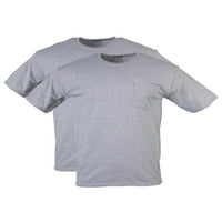 Gıldan Yetişkin erkek DryBlend Workwear T-Shirt ile Cep, 2-Pack, Boyutları S-2XL