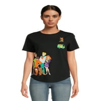 Scooby Doo Kısa Kollu, XS-XXXL Beden Bayan Grafikli Tişört