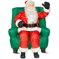Sandalyede Animasyonlu Airblown Şişme Santa