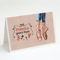 Pointe your Toes Dans Tebrik Kartları ve Zarflar 8