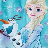 Dondurulmuş Elsa ve Olaf Kızın Pijama Battaniyesi Uyuyan Tulum