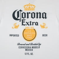 Corona Erkek ve Büyük Erkek grafikli tişört, 2'li Paket, Beden S - 3XL