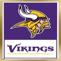 Minnesota Vikings-Logo Duvar Posteri, 22.375 34