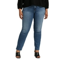 Gümüş Jeans A.Ş. Artı Boyutu En Çok Aranan Orta Yükselişi Düz Bacak Kot Bel Boyutları 12-24