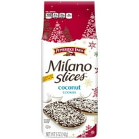 Pepperidge Çiftliği Milano Dilimleri Hindistan Cevizli Kurabiye, oz. Çanta