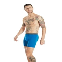 Hanes erkek Konfor Fle Fit Ultra Yumuşak Pamuklu Streç Boxer Külot, Paket, Boyutları S-3XL