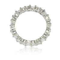 Koleksiyon Gümüş Kübik Zirkon Yıldönümü Yüzüğü -Beyaz