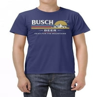 Busch Bira erkek Kafa Dağlar için Kısa Kollu Grafik Tee, Boyutları S-XL