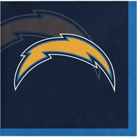 Los Angeles Chargers Kağıt içecek Peçeteleri Misafirler için Sayılır