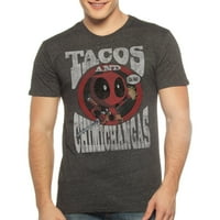 Deadpool erkek tacos ve chimichangas grafik tişört