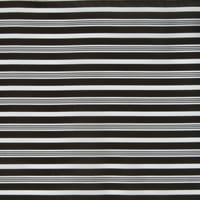 Tatil Zamanı Siyah Beyaz Şerit Kablolu Kenar Dekoratif Kumaş Rulo, 18 8 '