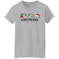 Grafik Amerika Şenlikli Tatil Noel Ekip kadın Grafik T-Shirt