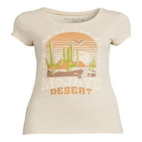 Yara Gençler Mojave Çölü kısa kollu grafikli tişört
