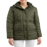 Kadın Kapitone Anorak Puffer Kaban