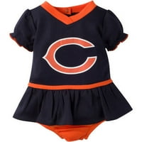 Chicago Bears Bebek Kız Örgü Dazzle Elbise ve Külot Seti, 2 Parça
