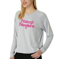 Bayanlar NFL Pittsburgh Steelers Tula Örgü Uzun Kollu Üst