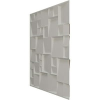 Ekena Değirmen 5 8 W 5 8 H Modern Kare EnduraWall Dekoratif 3D Duvar Paneli, evrensel Yaşlı Metalik Pas
