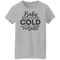 Grafik Amerika Şenlikli Soğuk Noel Tatili Hava kadın Grafik T-Shirt Koleksiyonu