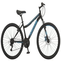 Mongoose Excursion dağ bisikleti, tekerlek, hızlar, kadın çerçevesi, siyah deniz mavisi