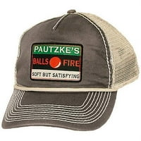 Pautzke Gri ve Beyaz Ateş Topları Logolu Şapka