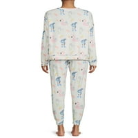 Aspen Dream Kadın Uzun Kollu Üst ve Pantolon Pijama Takımı, 2 Parça