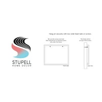Stupell Endüstrileri Soyut Yol Boyunca Otlak Kırsal Manzara Sahne Boyama Beyaz Çerçeveli Sanat Baskı Duvar Sanatı,