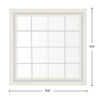 FirsTime & Co. Kahverengi Lynwood Pencere Camı Duvar Aynası, Endüstriyel, Kare, 31. 31. içinde