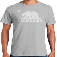 Grafik Amerika Kaliforniya Eyaleti ABD Altın Devlet erkek grafikli tişört